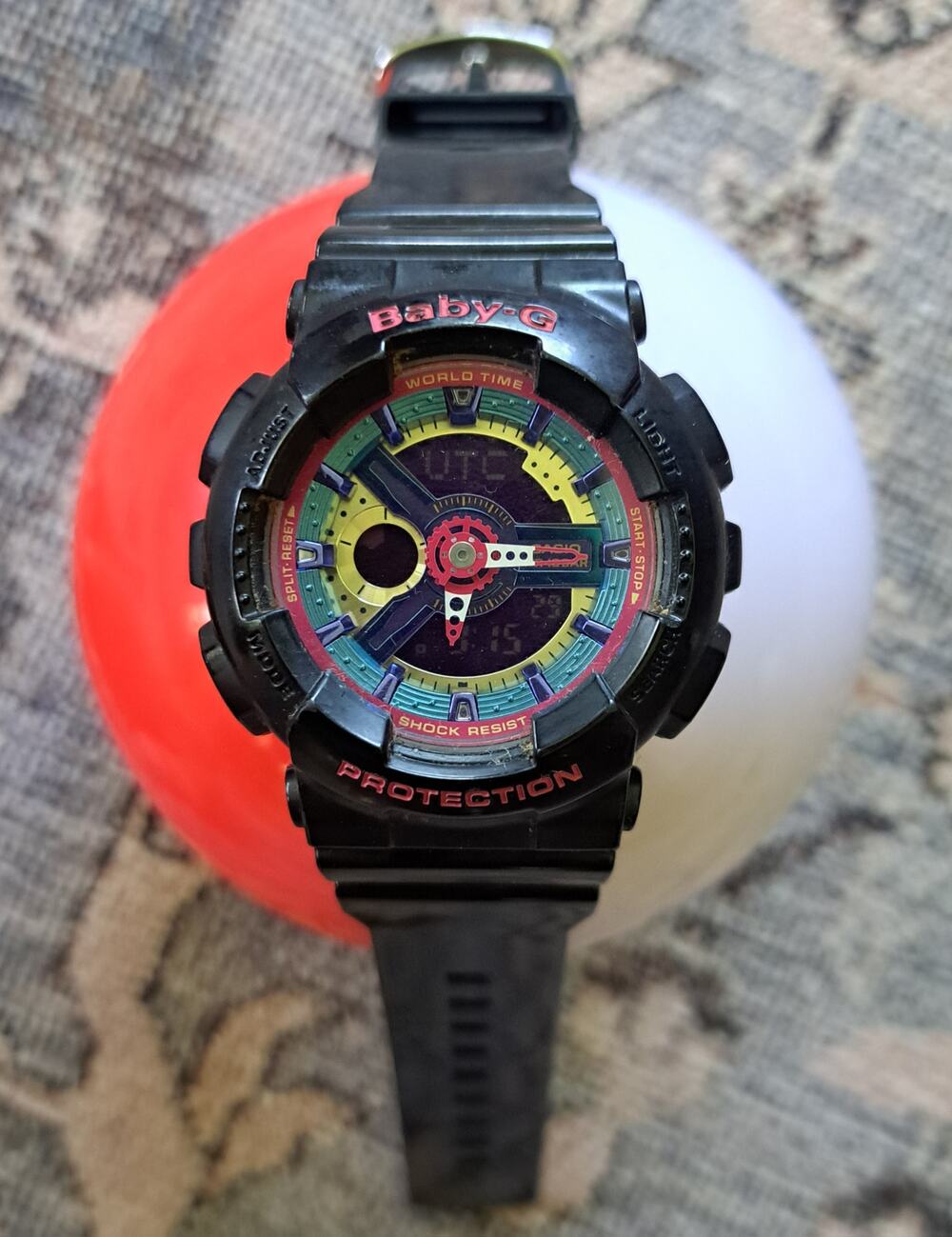 CASIO Baby-G BA-112 Black G-SHOCK Watch From Japan